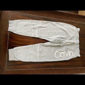 Calvin Klein Heather Grey Joggers: Size M